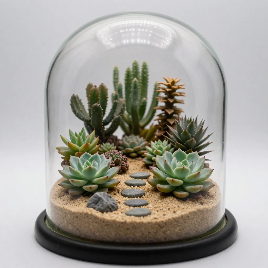 Terrarium design met natuurlijke elementen