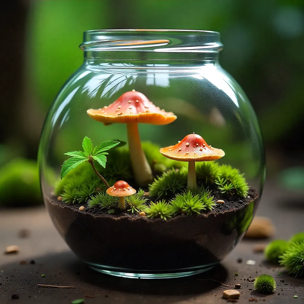 Natuurlijk terrarium design